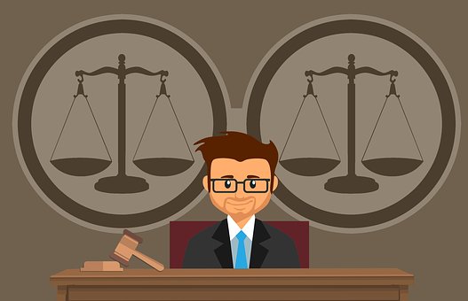 law court-presiding judge