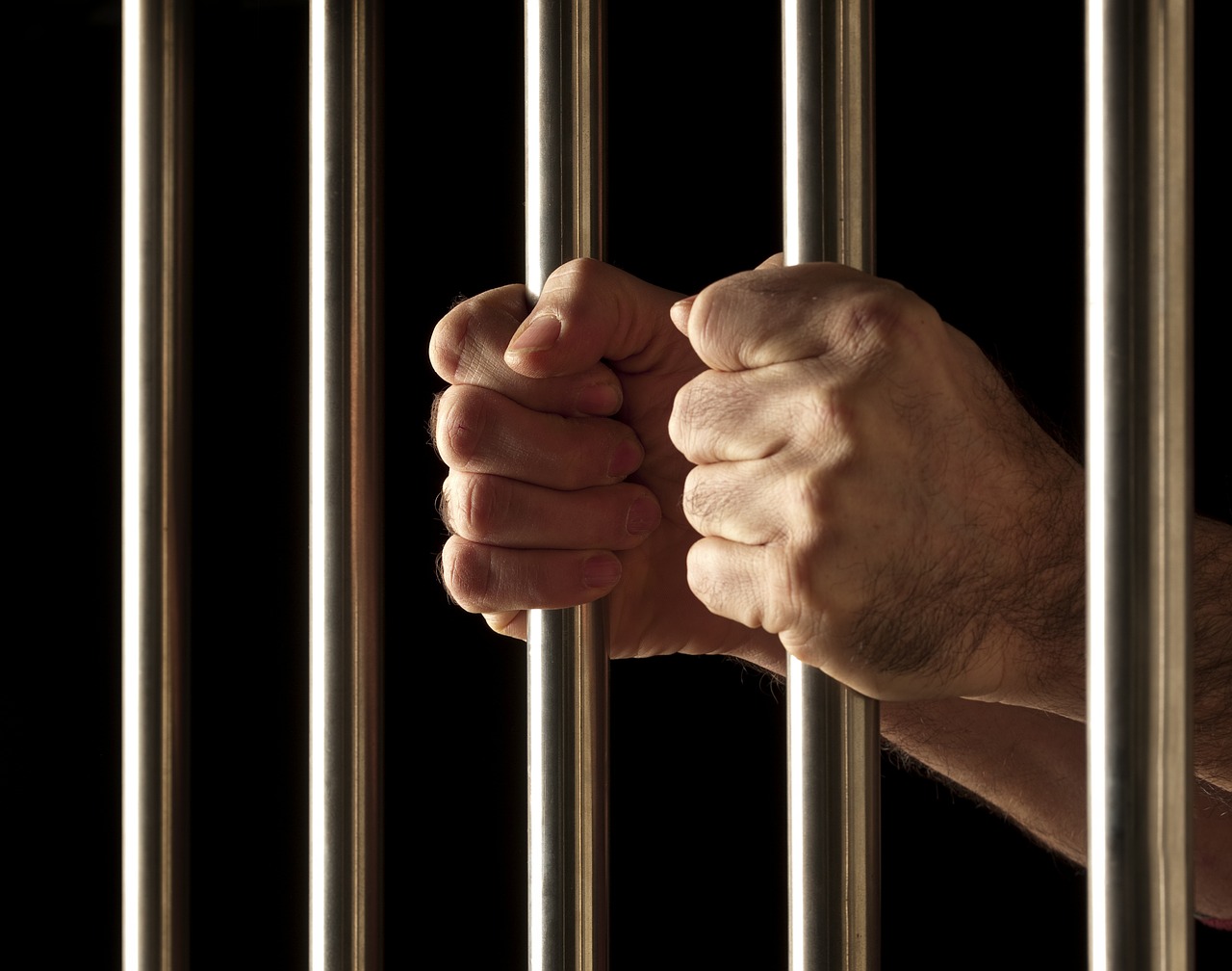 man in jail
